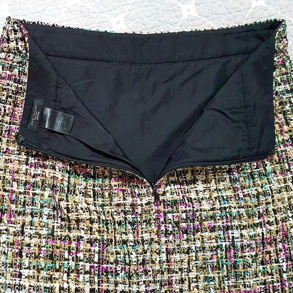 Ann Taylor Multi-Color Tweed A-Line Skirt. EUC - Picture 3 of 7